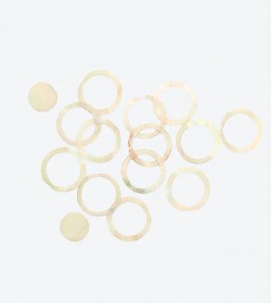 Ракушка геометрия, круги, диски бежевые