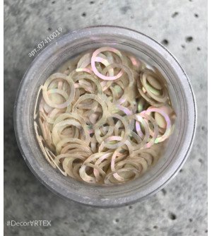 Ракушка геометрия, круги, диски бежевые