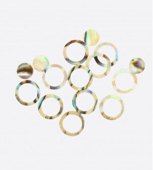 Ракушка геометрия, круги, диски радужные