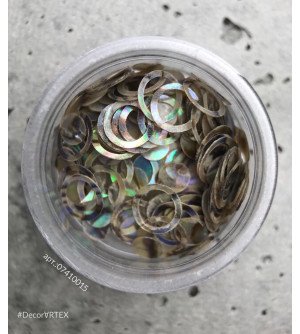 Ракушка геометрия, круги, диски радужные