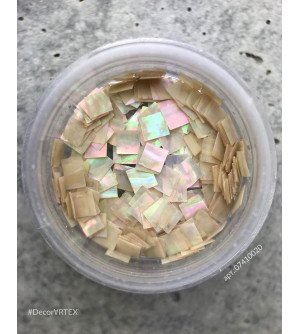 Ракушка геометрия, квадрат бежевый