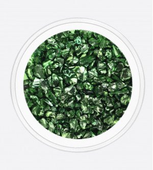 Стеклянная крошка изумрудный