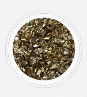 Стеклянная крошка светлое золото