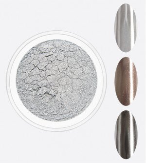 Зеркальная пыль жемчужное серебро (втирка) Зеркальная пыль жемчужное серебро (втирка)